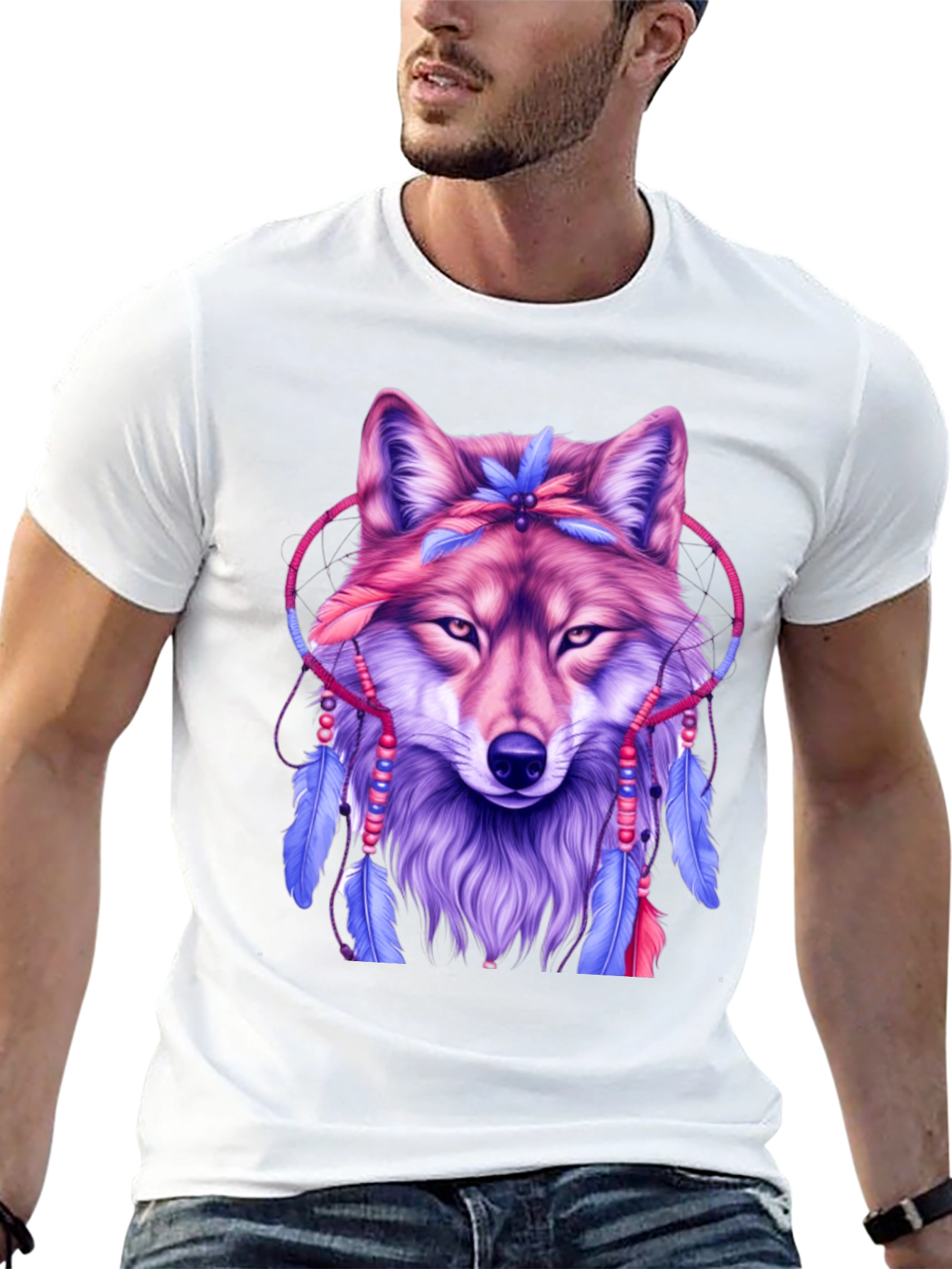 Wolf Dreamcatcher Graphic Tee