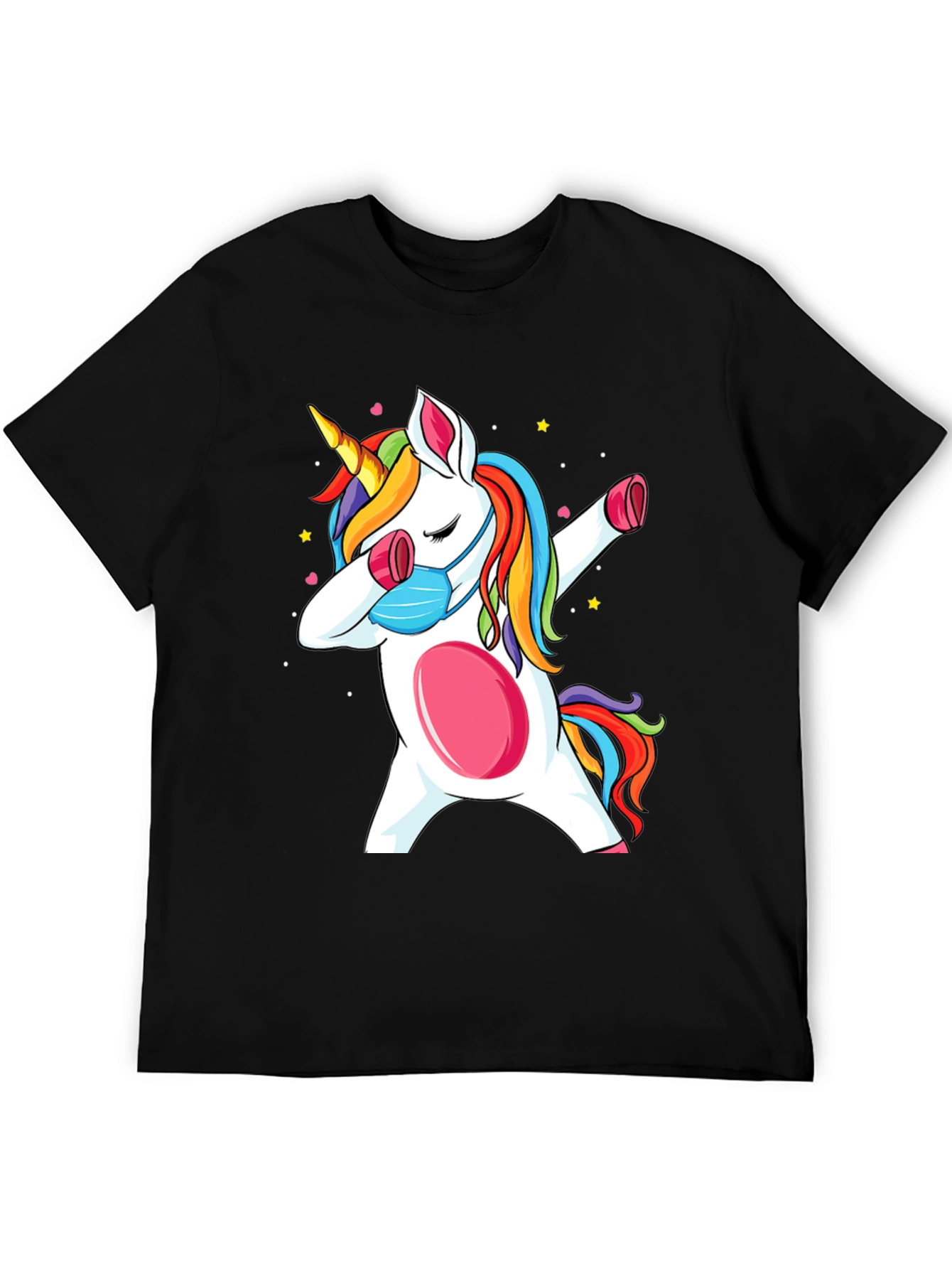 Dabbing Unicorn Mask T-Shirt
