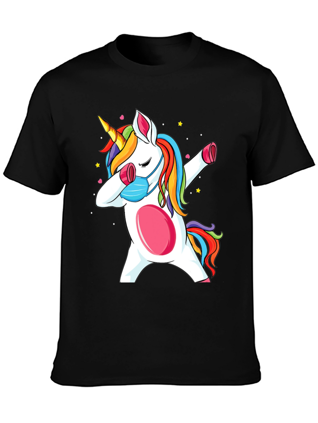 Dabbing Unicorn Mask T-Shirt