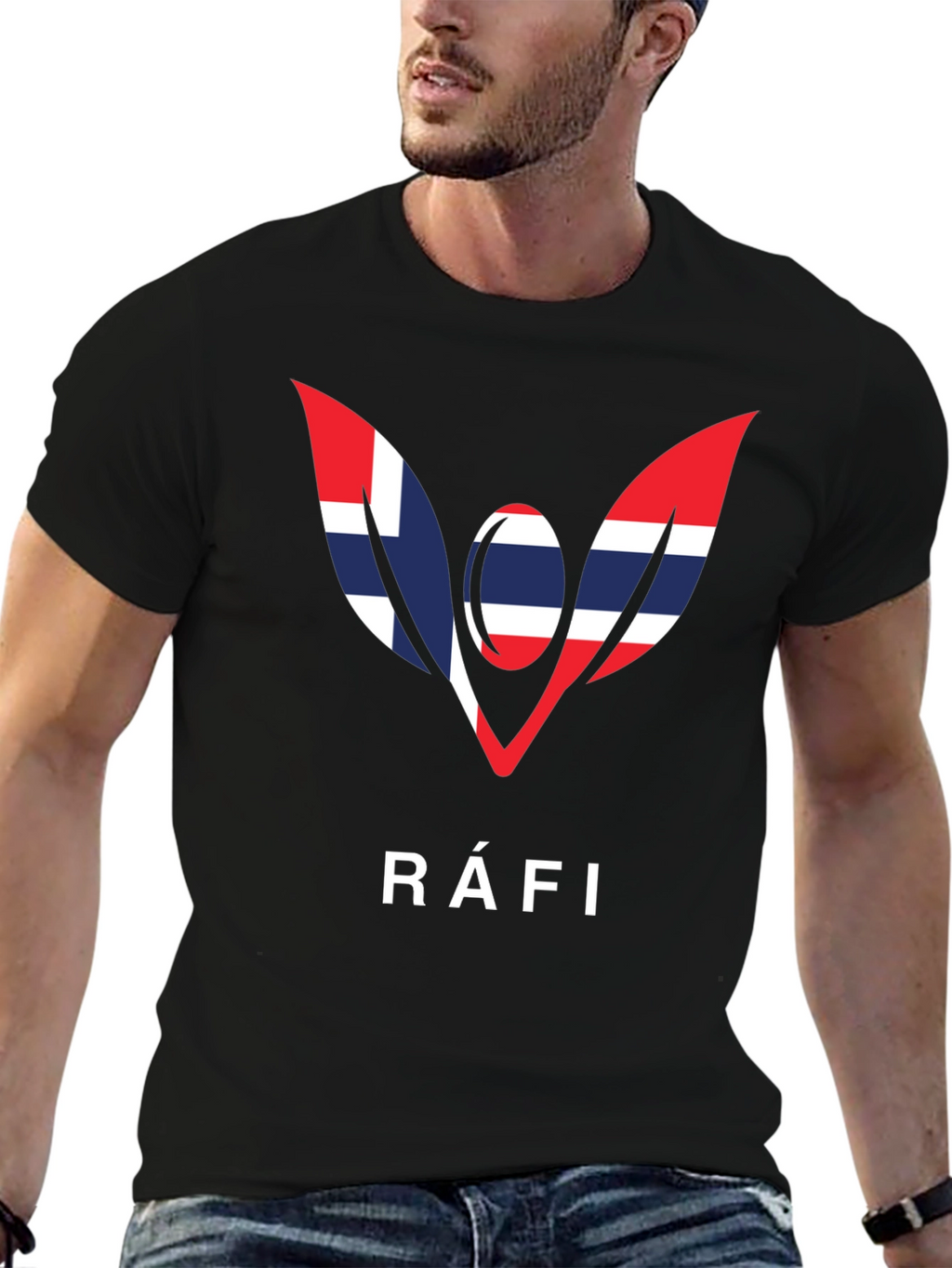 Ráfi T-Shirt - Nordic Flag Inspired Design