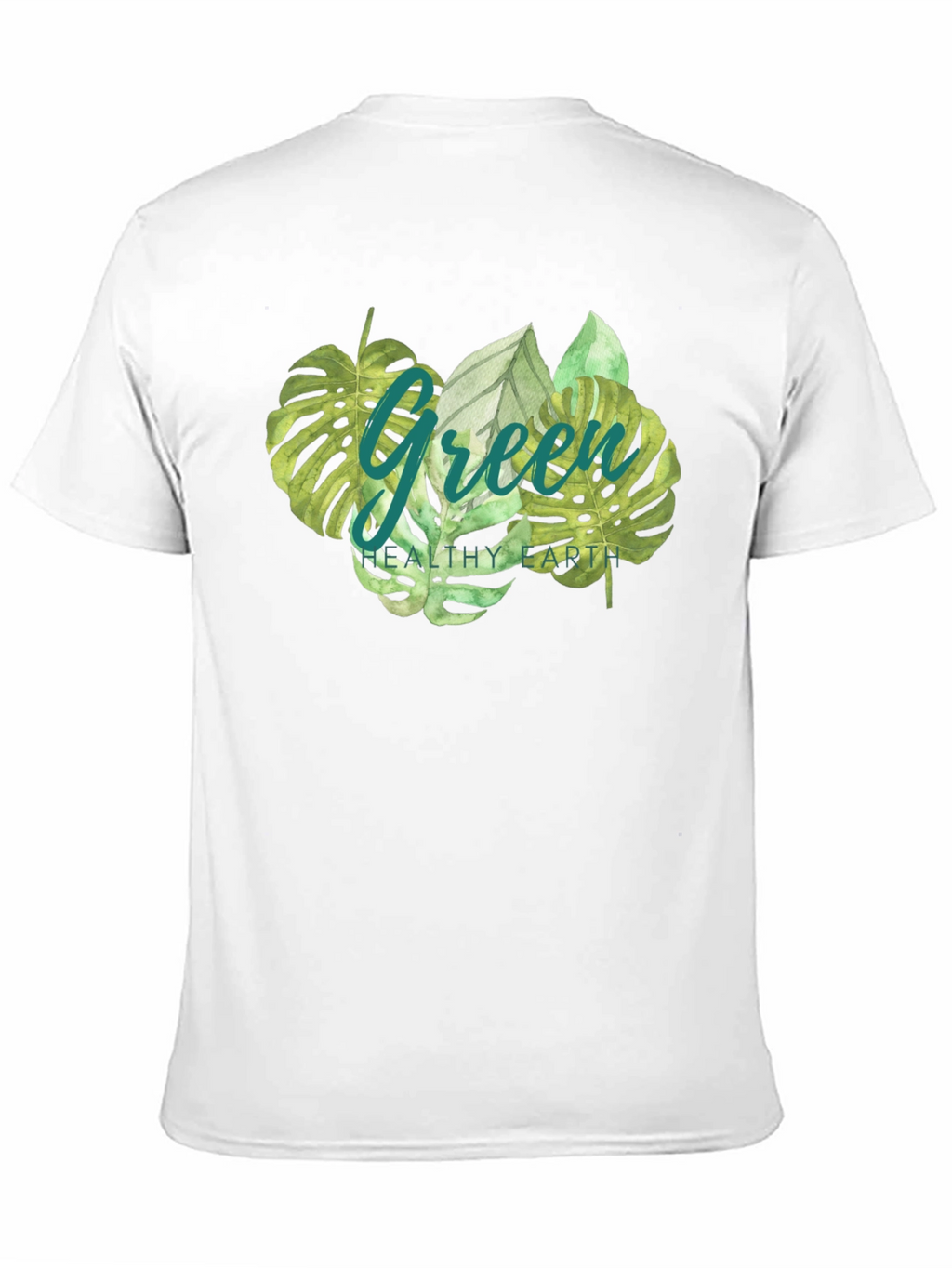 Green Healthy Earth Graphic T-Shirt