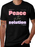 Peace is the Solution Graphic Tee - Positive Mindset