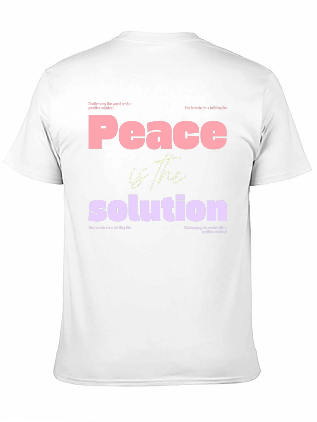 Peace is the Solution Graphic Tee - Positive Mindset