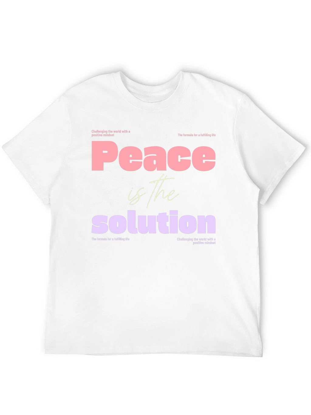 Peace is the Solution Graphic Tee - Positive Mindset