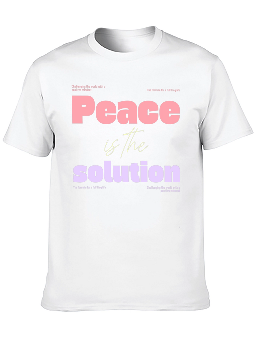 Peace is the Solution Graphic Tee - Positive Mindset