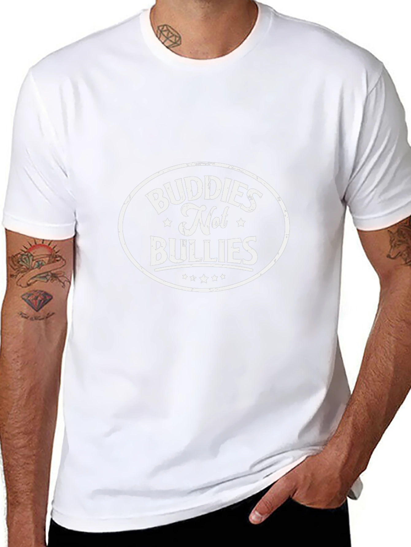 Buddies Not Bullies Graphic T-Shirt