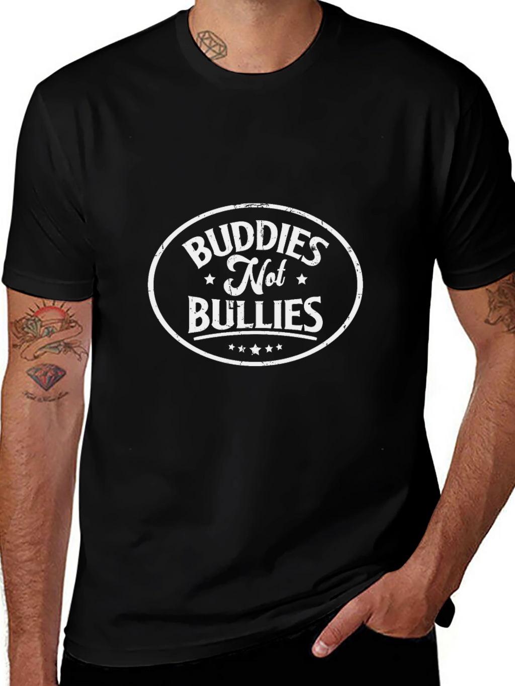 Buddies Not Bullies Graphic T-Shirt