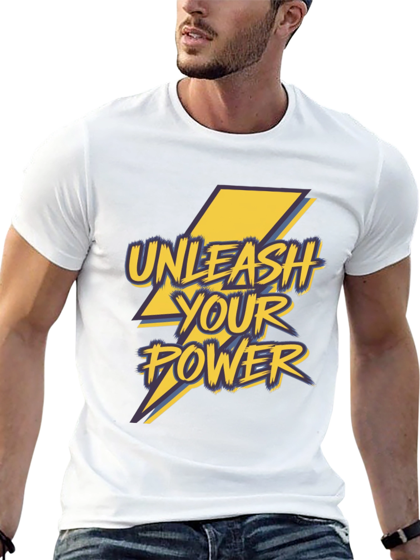 Unleash Your Power Graphic T-Shirt - Black