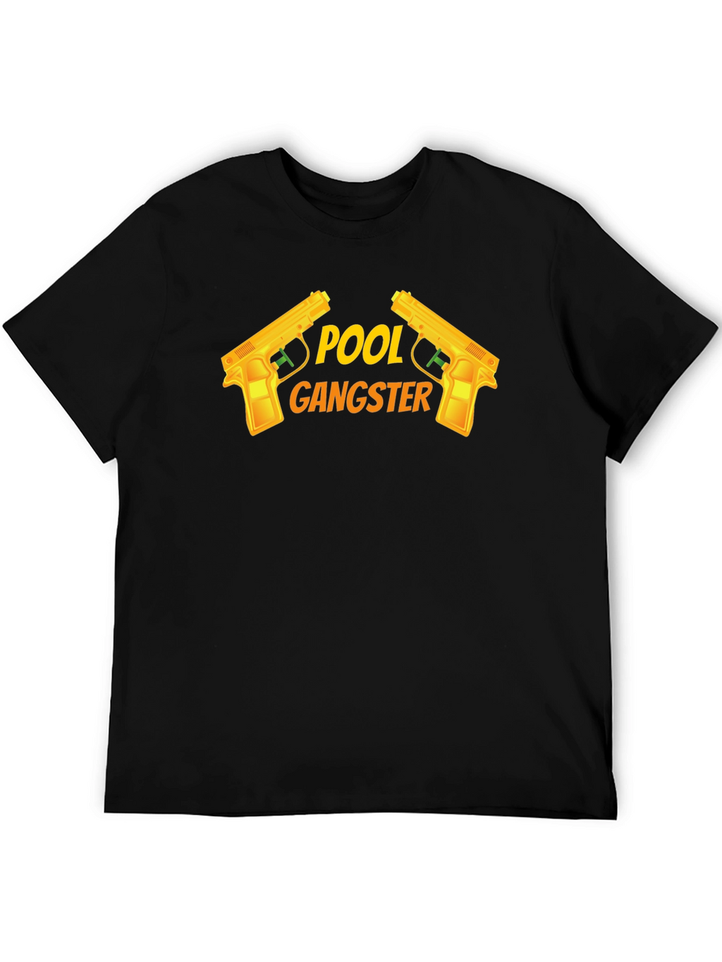 Pool Gangster Graphic T-Shirt - Black