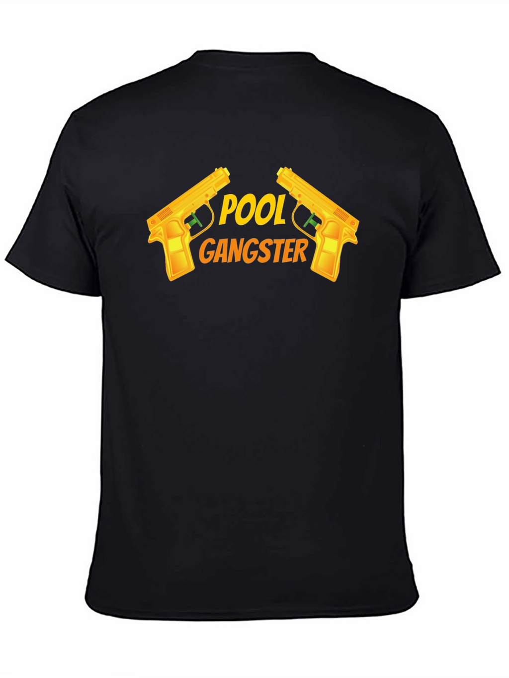 Pool Gangster Graphic T-Shirt - Black