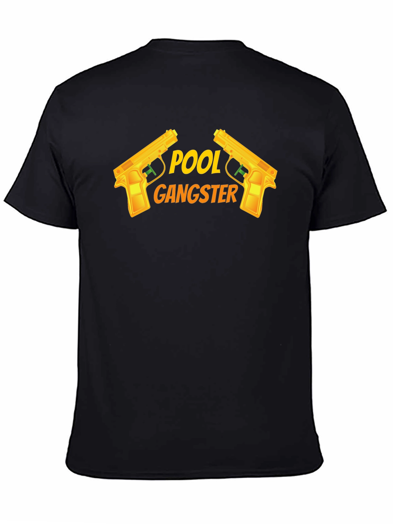 Pool Gangster Graphic T-Shirt - Black