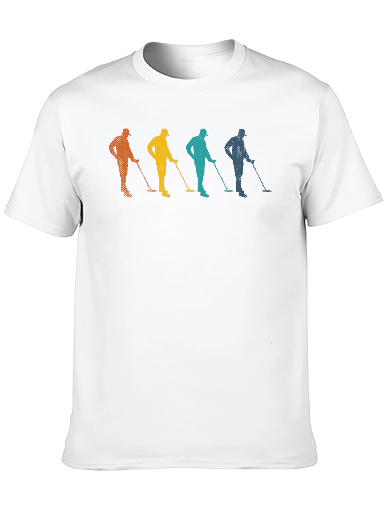 Retro Metal Detector T-Shirt Treasure Hunting Tee