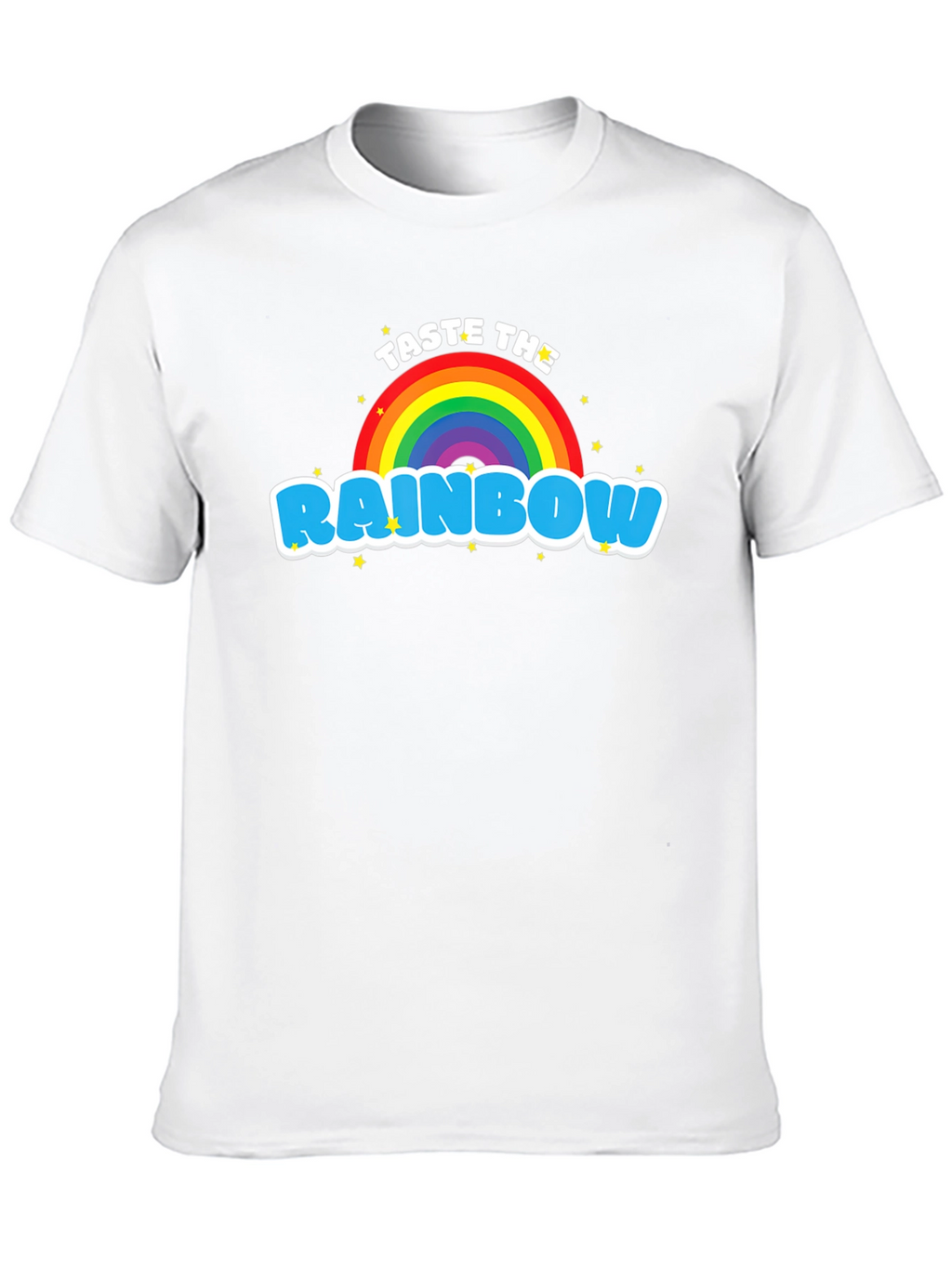 Taste the Rainbow Graphic Tee - Black Cotton Blend