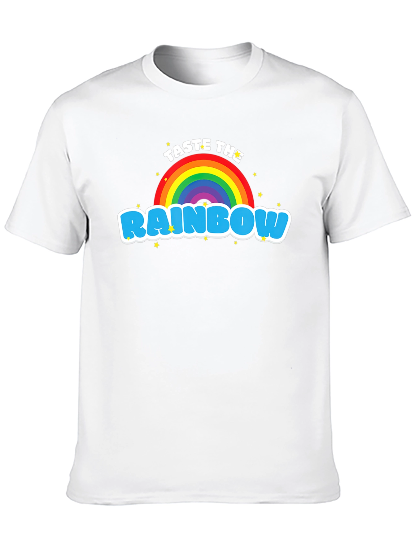 Taste the Rainbow Graphic Tee - Black Cotton Blend