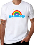 Taste the Rainbow Graphic Tee - Black Cotton Blend