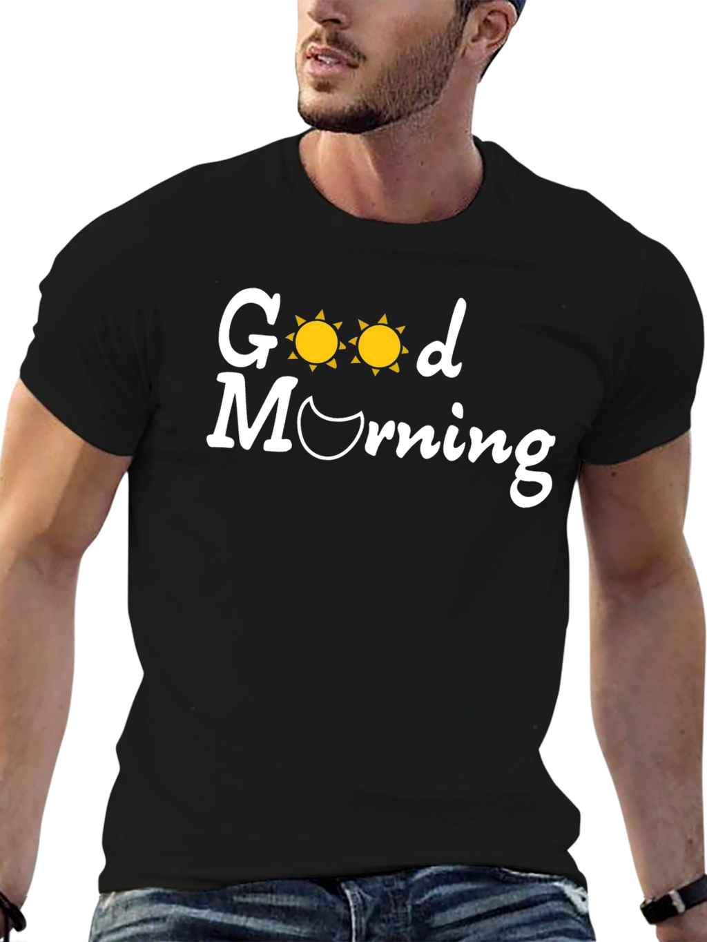 Good Morning Graphic Tee - Soft Cotton Blend