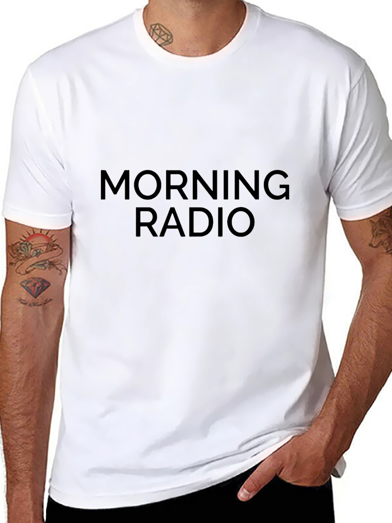 Morning Radio Black T-Shirt