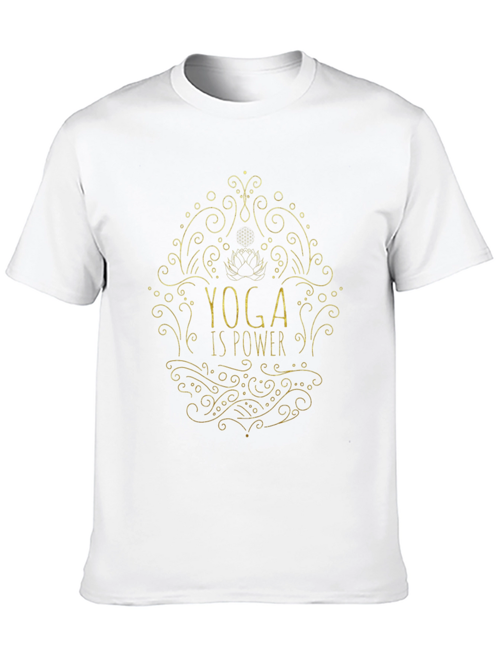 Yoga Is Power Tee - Black Graphic T-Shirt
