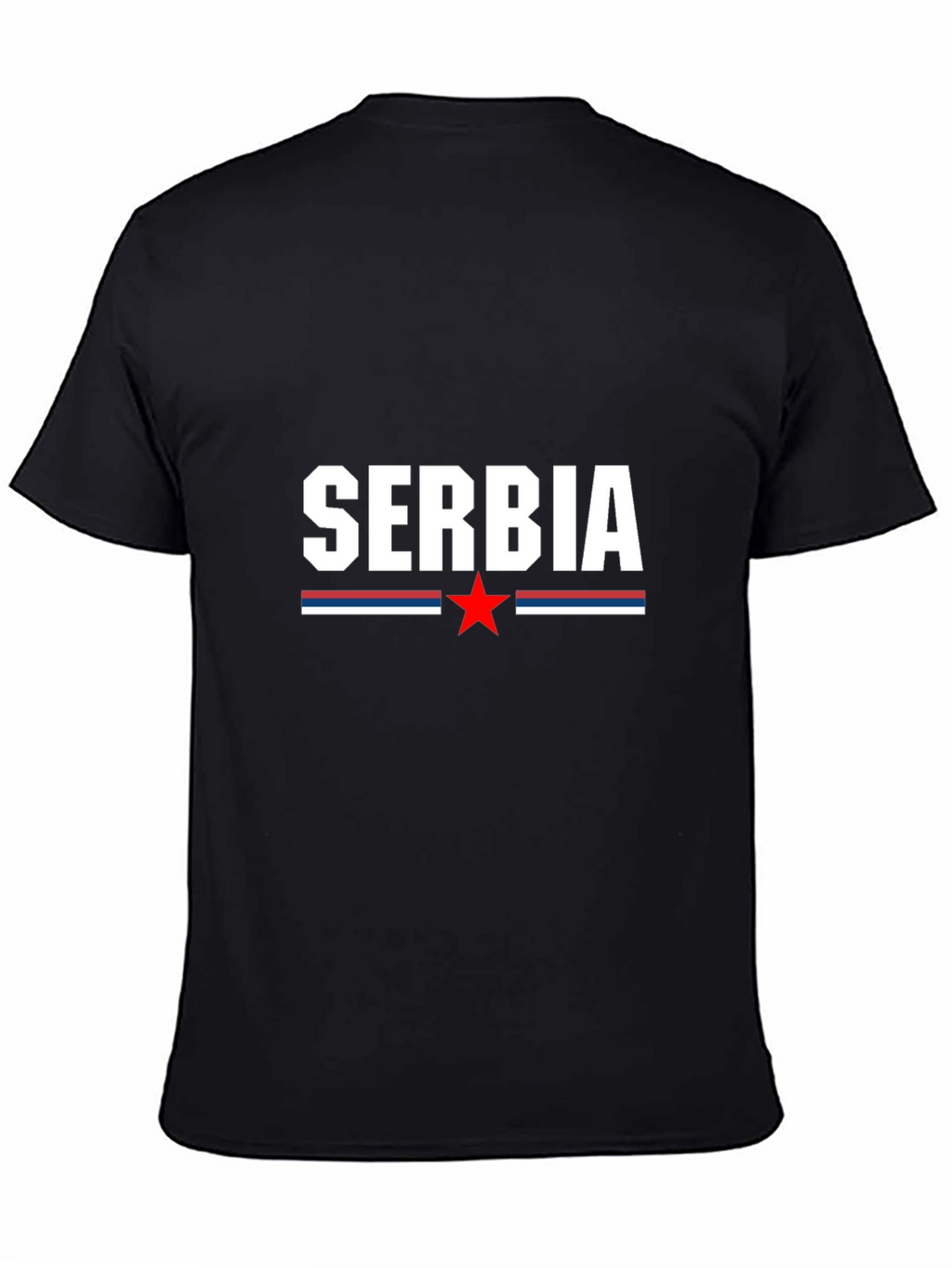 Serbia Pride T-Shirt - Black Cotton Tee