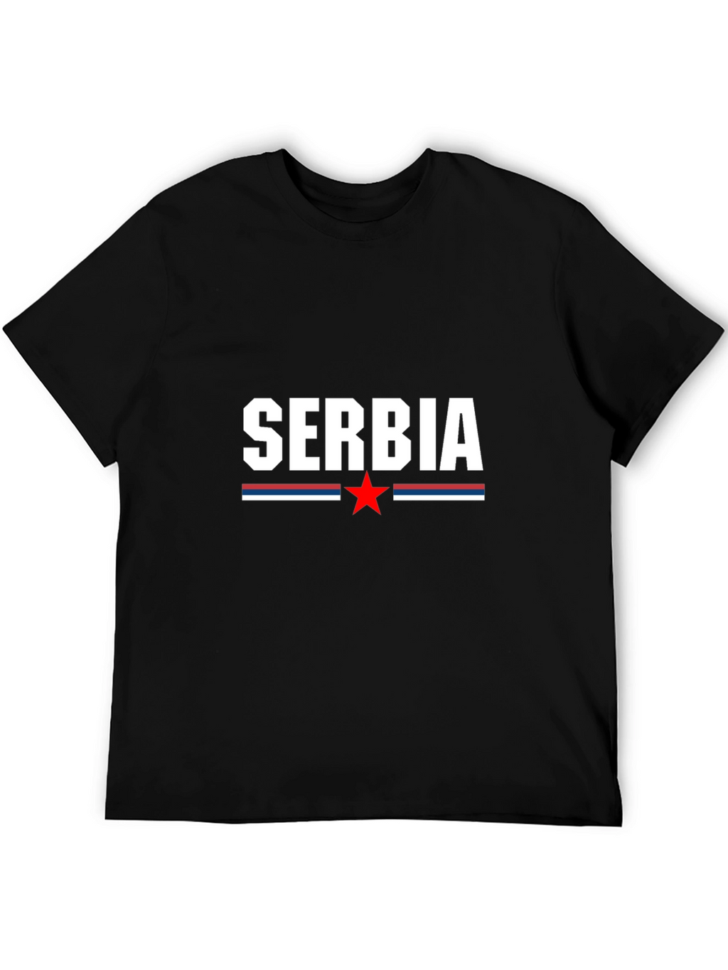 Serbia Pride T-Shirt - Black Cotton Tee