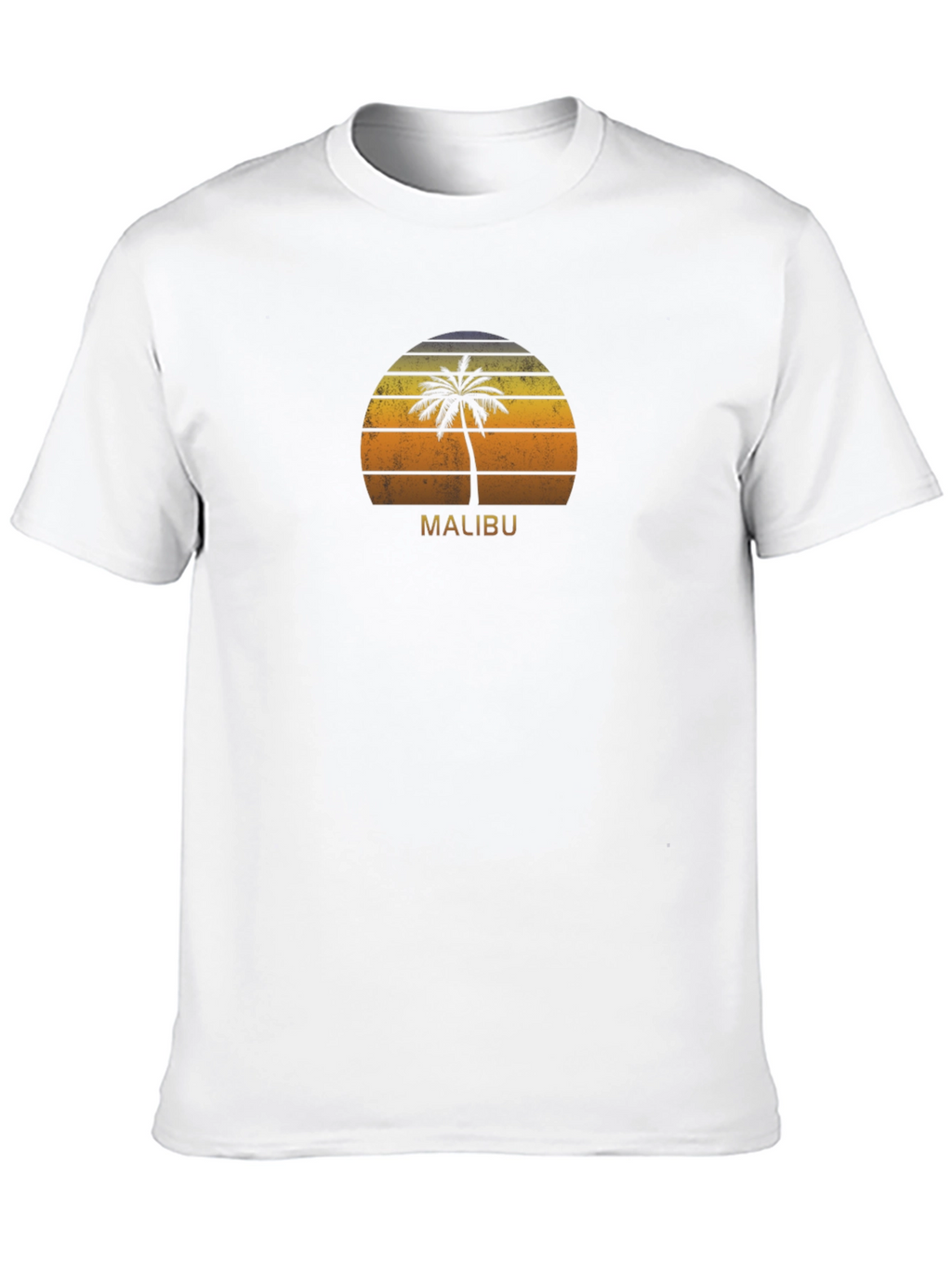Malibu Palm Tree Sunset Graphic Tee