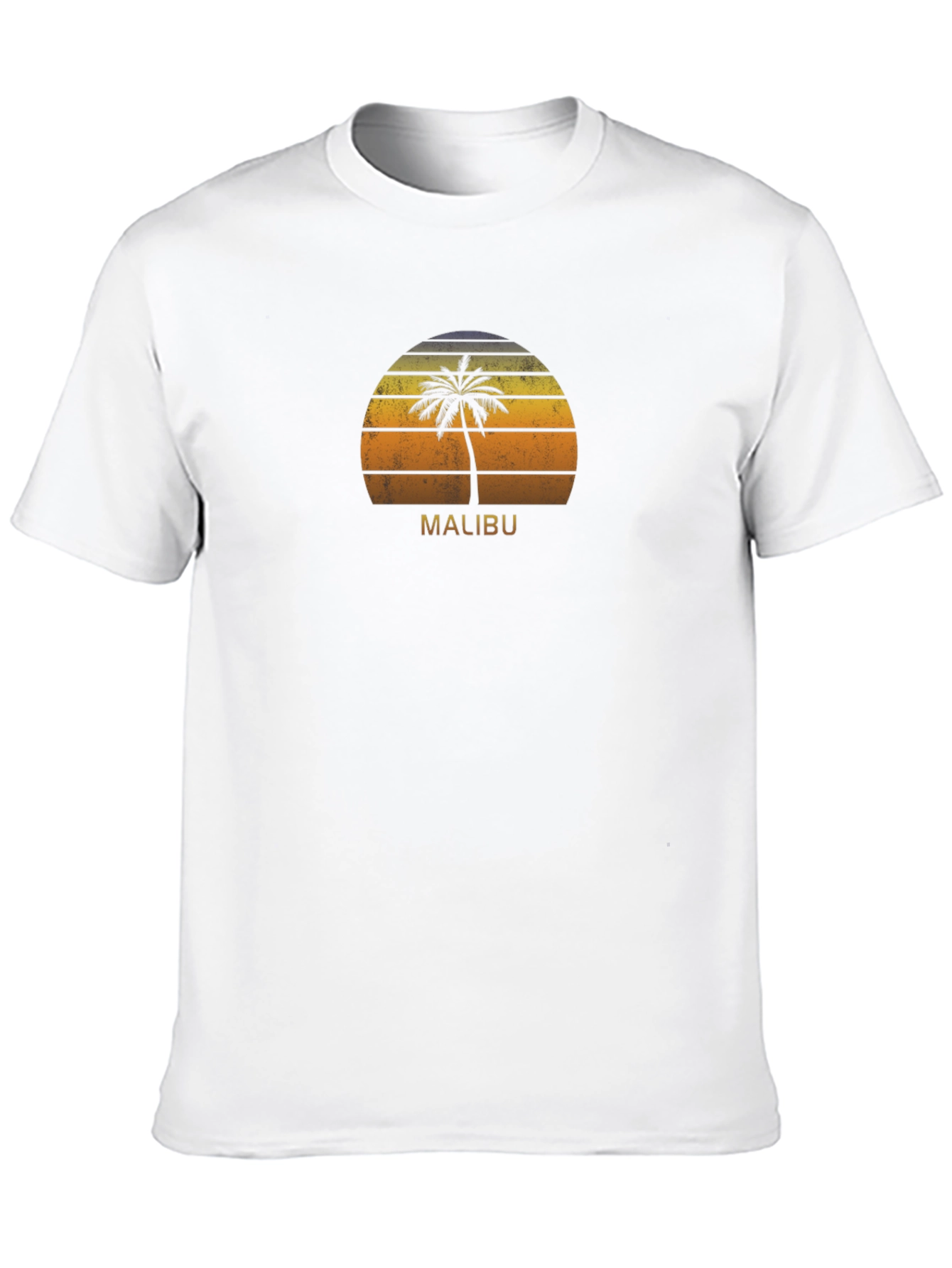 Malibu Palm Tree Sunset Graphic Tee