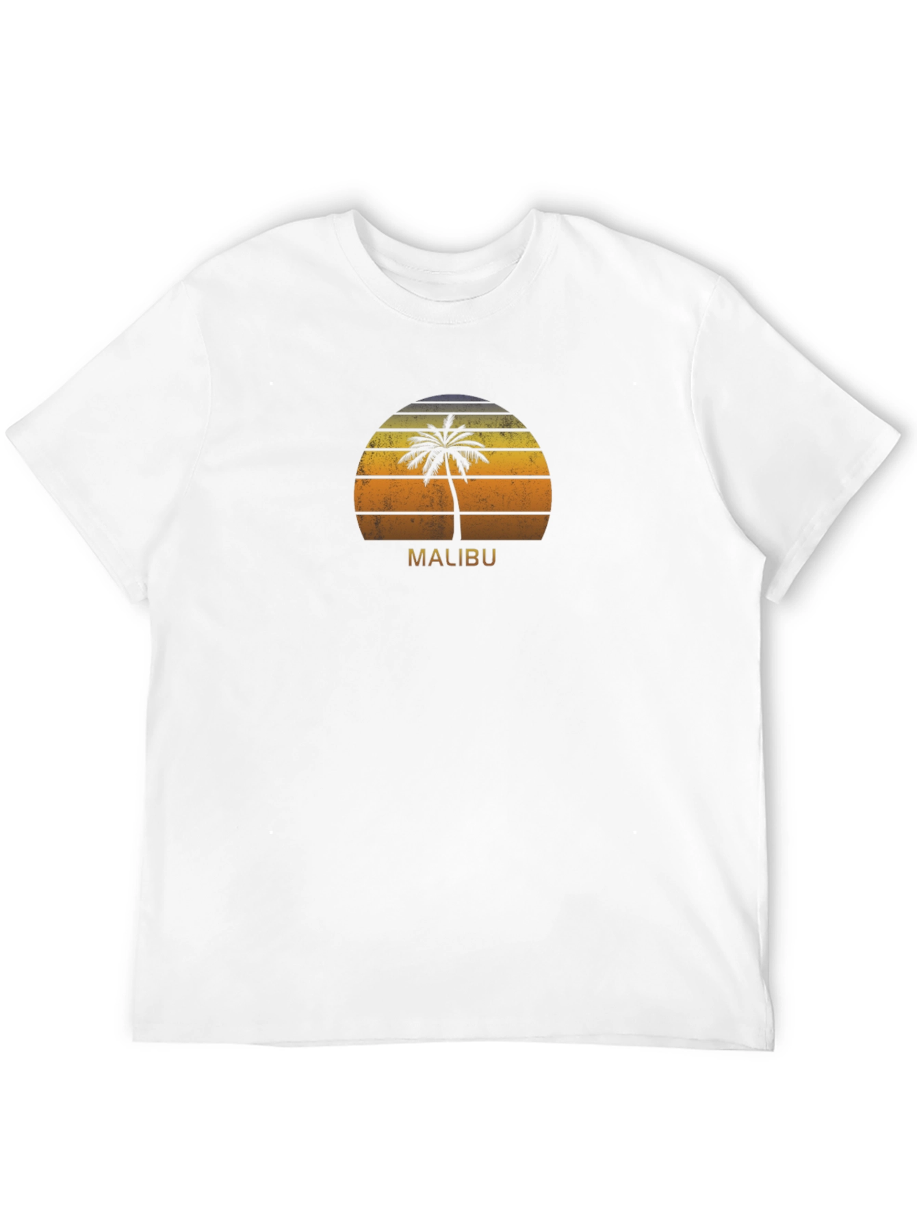 Malibu Palm Tree Sunset Graphic Tee