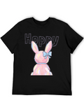 Hoppy Easter Bunny Graphic T-Shirt