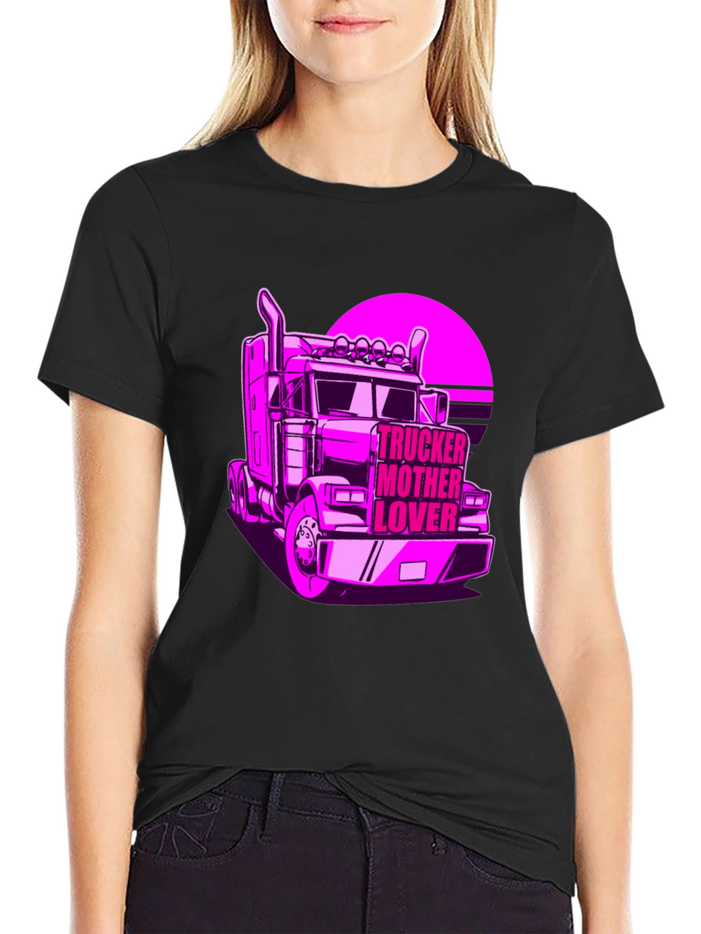 Trucker Mother Lover T-Shirt - Novelty Graphic Tee