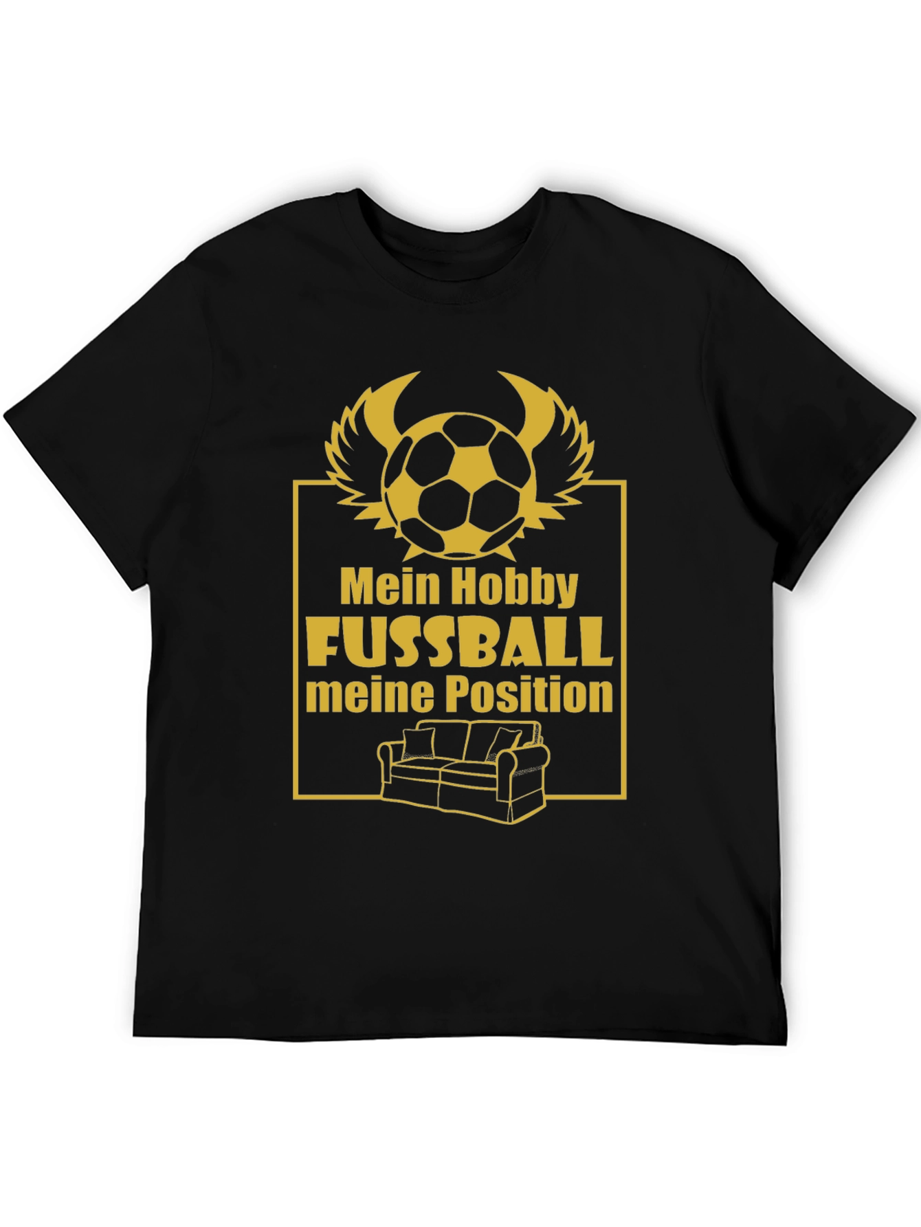 Funny Football Fan T-Shirt - Couch Potato Position
