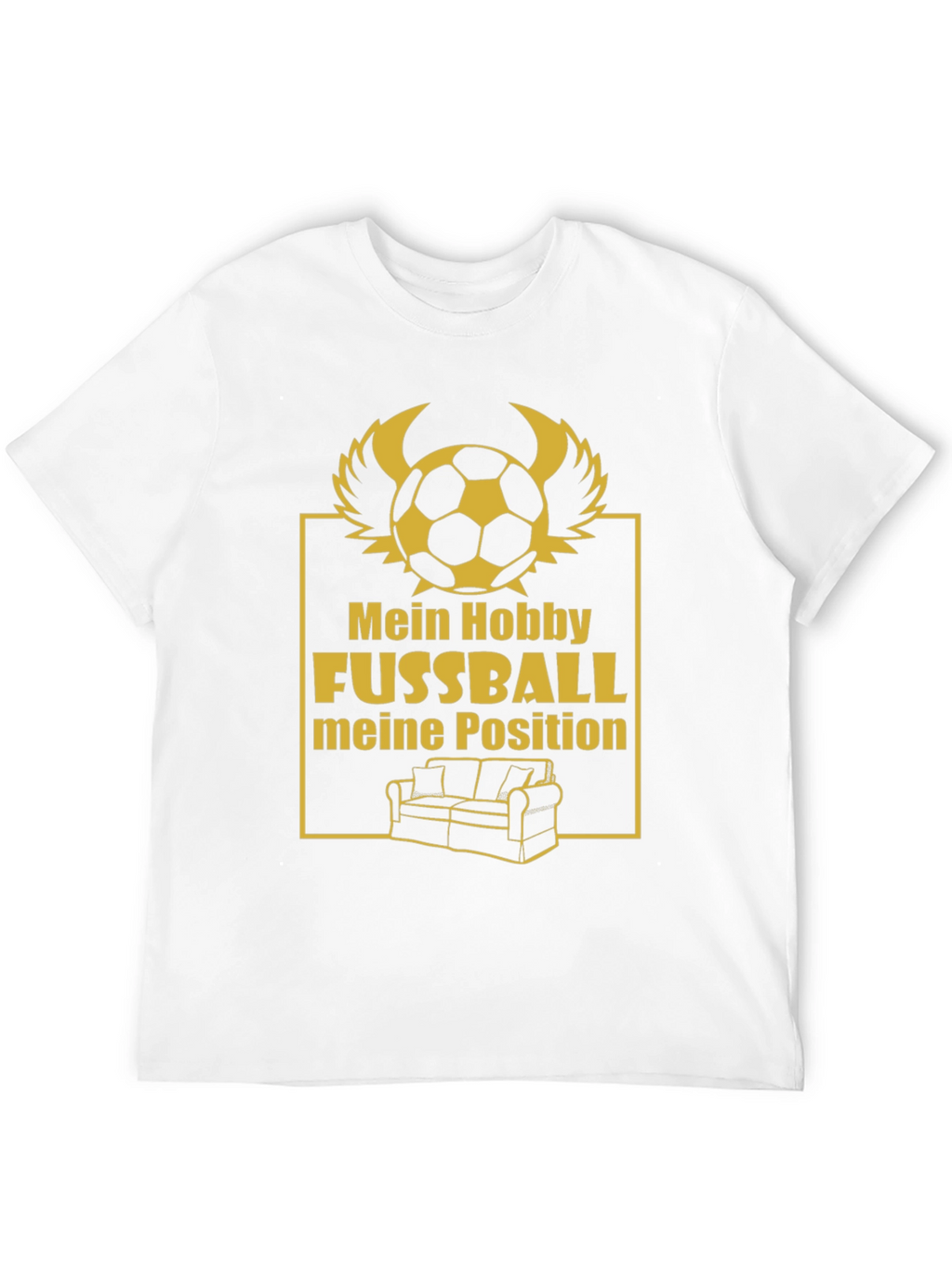 Funny Football Fan T-Shirt - Couch Potato Position