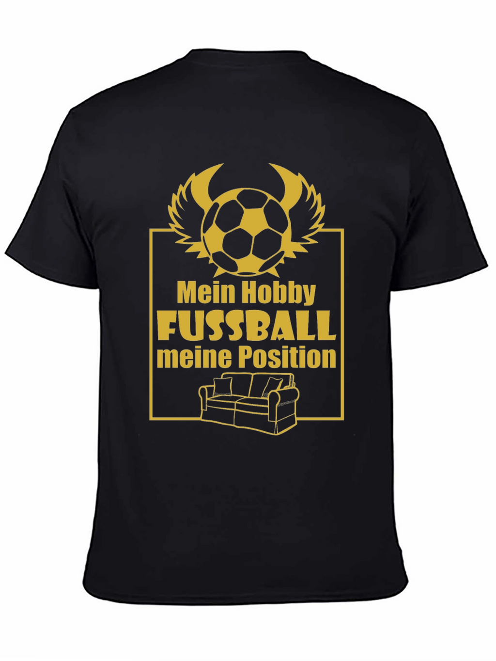 Funny Football Fan T-Shirt - Couch Potato Position