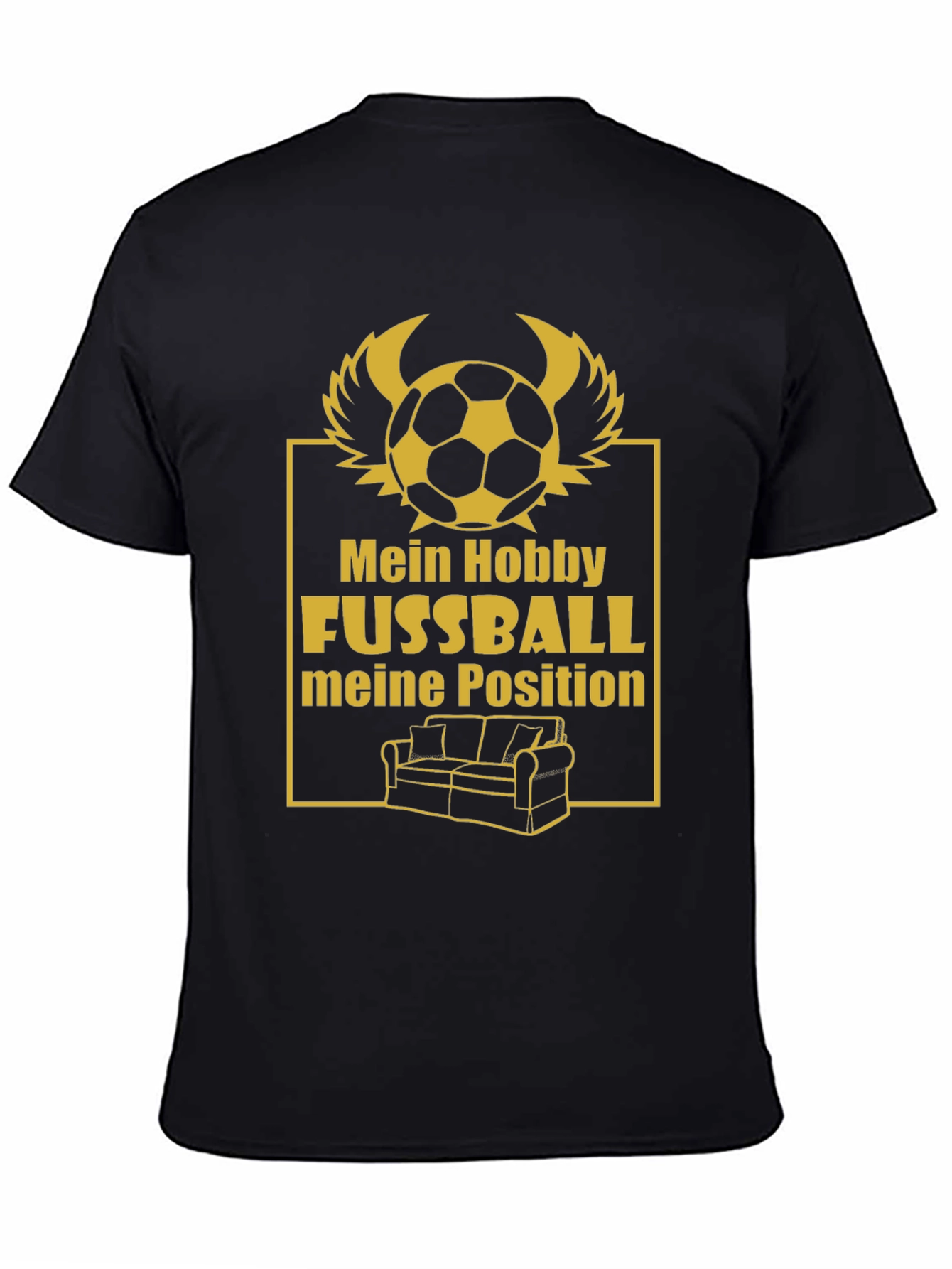 Funny Football Fan T-Shirt - Couch Potato Position