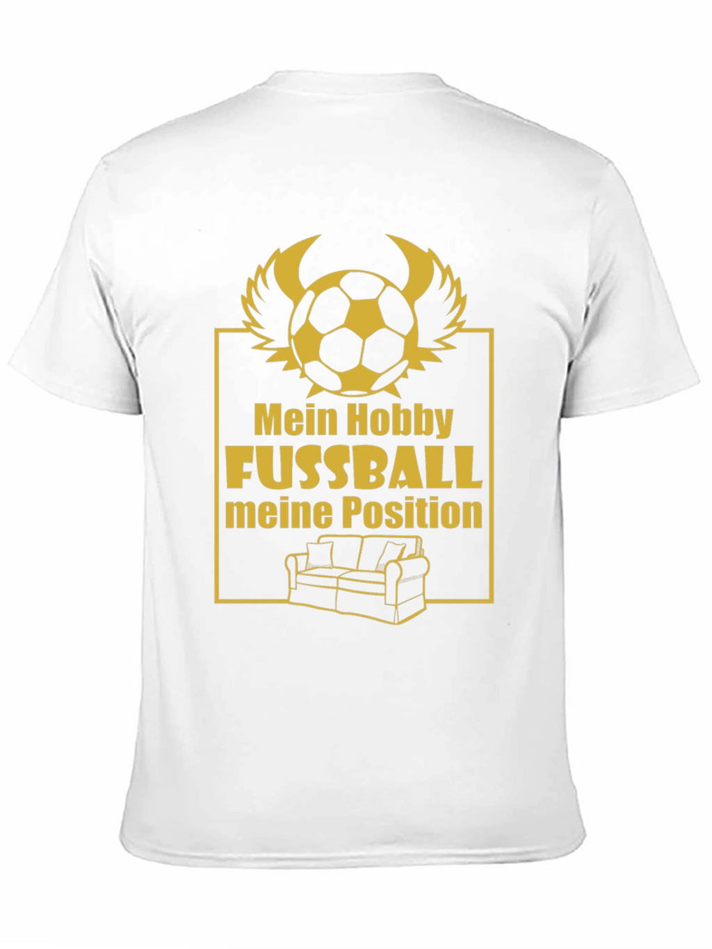 Funny Football Fan T-Shirt - Couch Potato Position