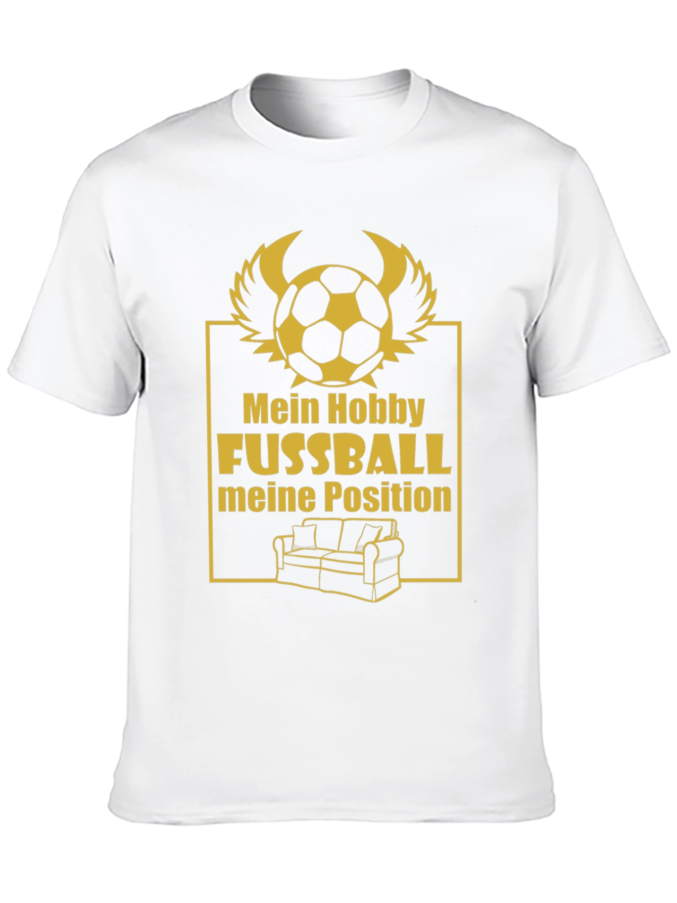 Funny Football Fan T-Shirt - Couch Potato Position