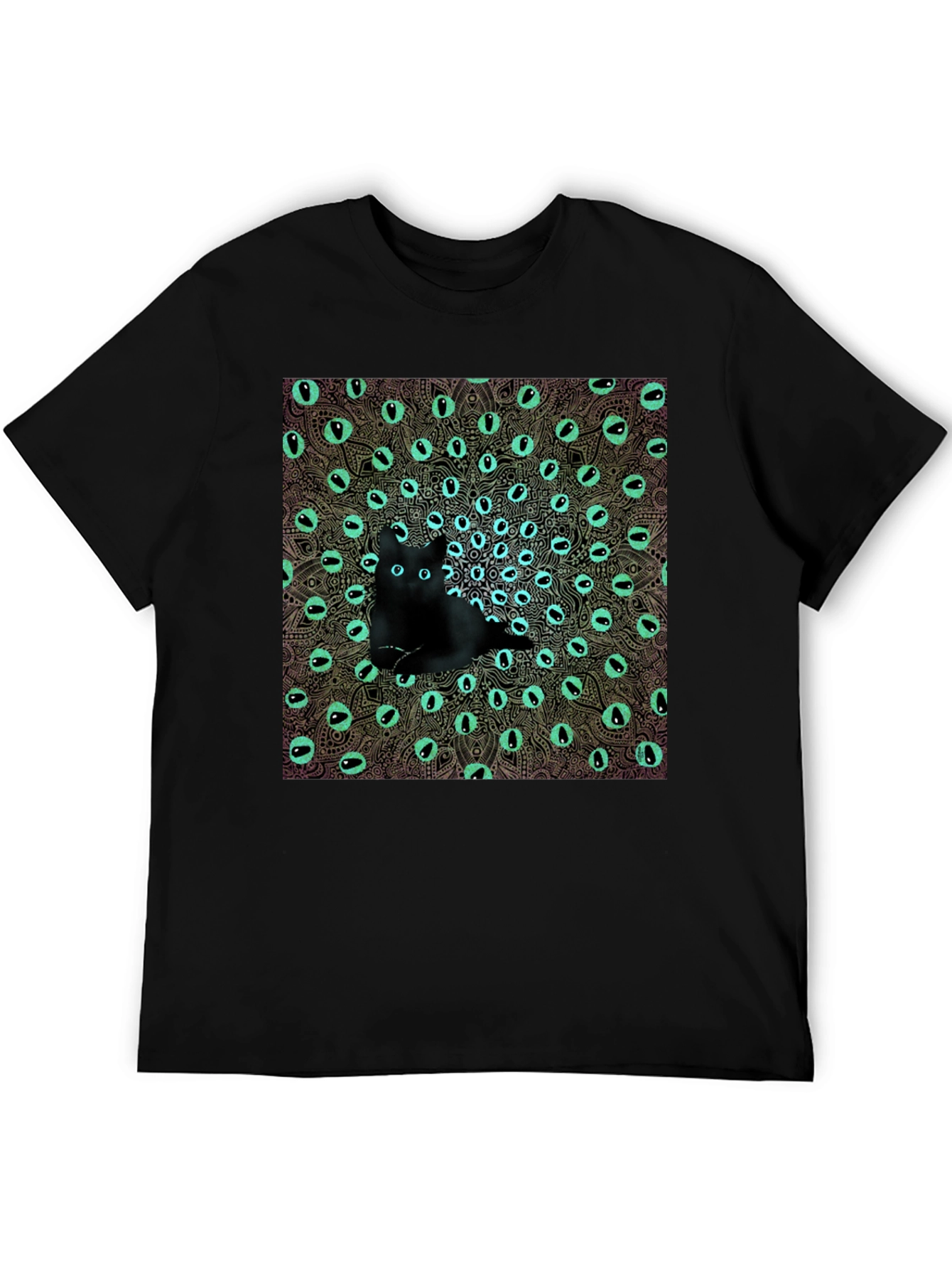 Mystic Cat Eye Mandala Graphic Tee