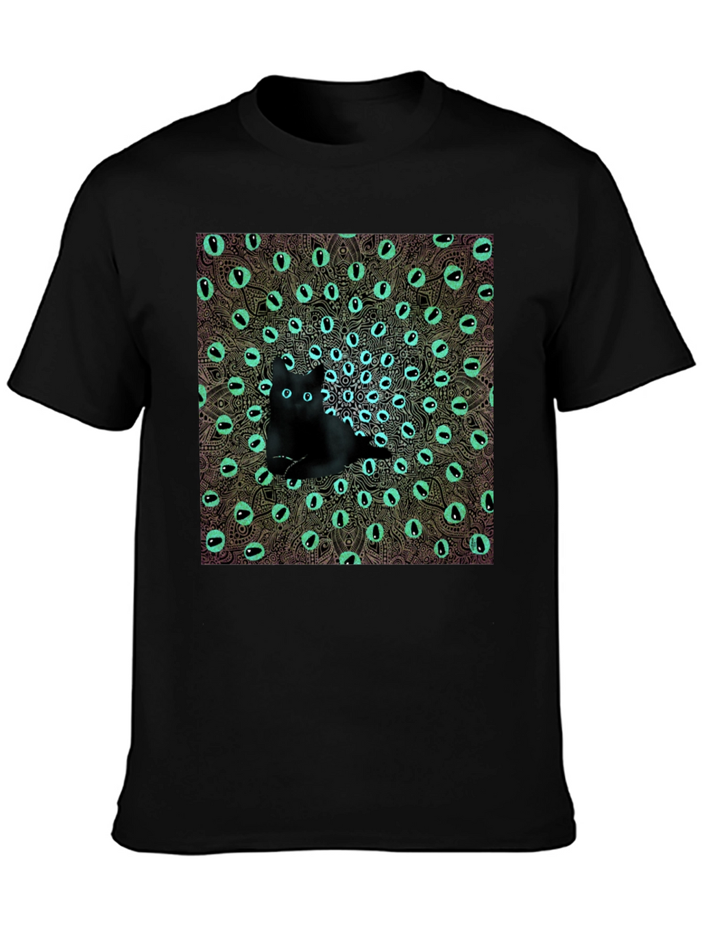 Mystic Cat Eye Mandala Graphic Tee