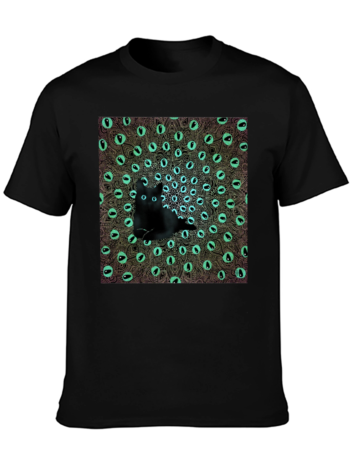 Mystic Cat Eye Mandala Graphic Tee