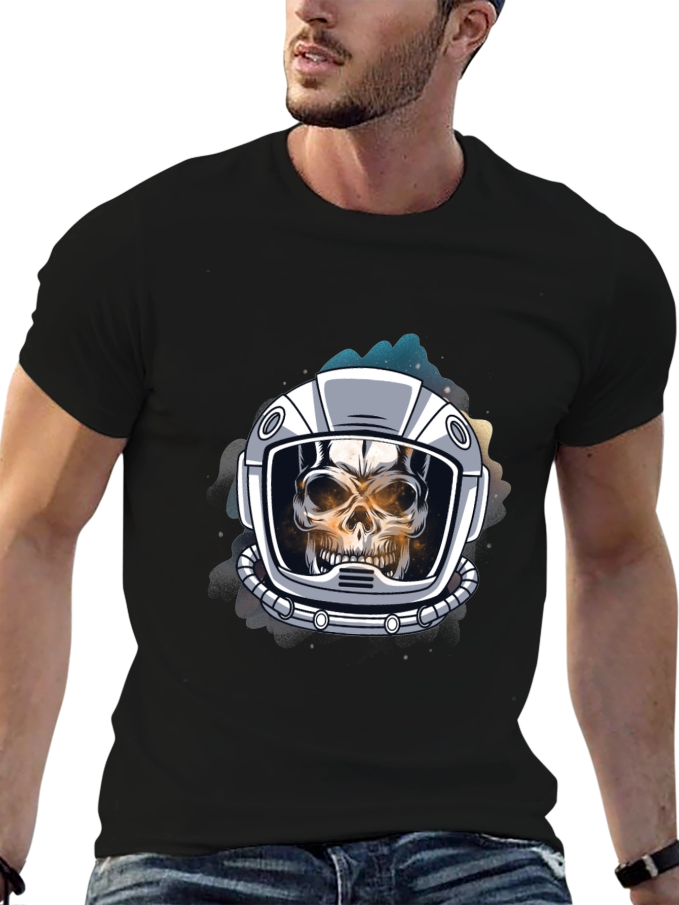 Skull Astronaut Graphic Tee