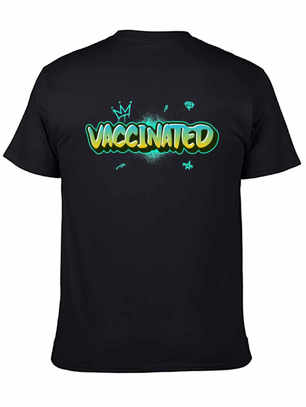 Vaccinated Graphic Tee - Trendy Design
