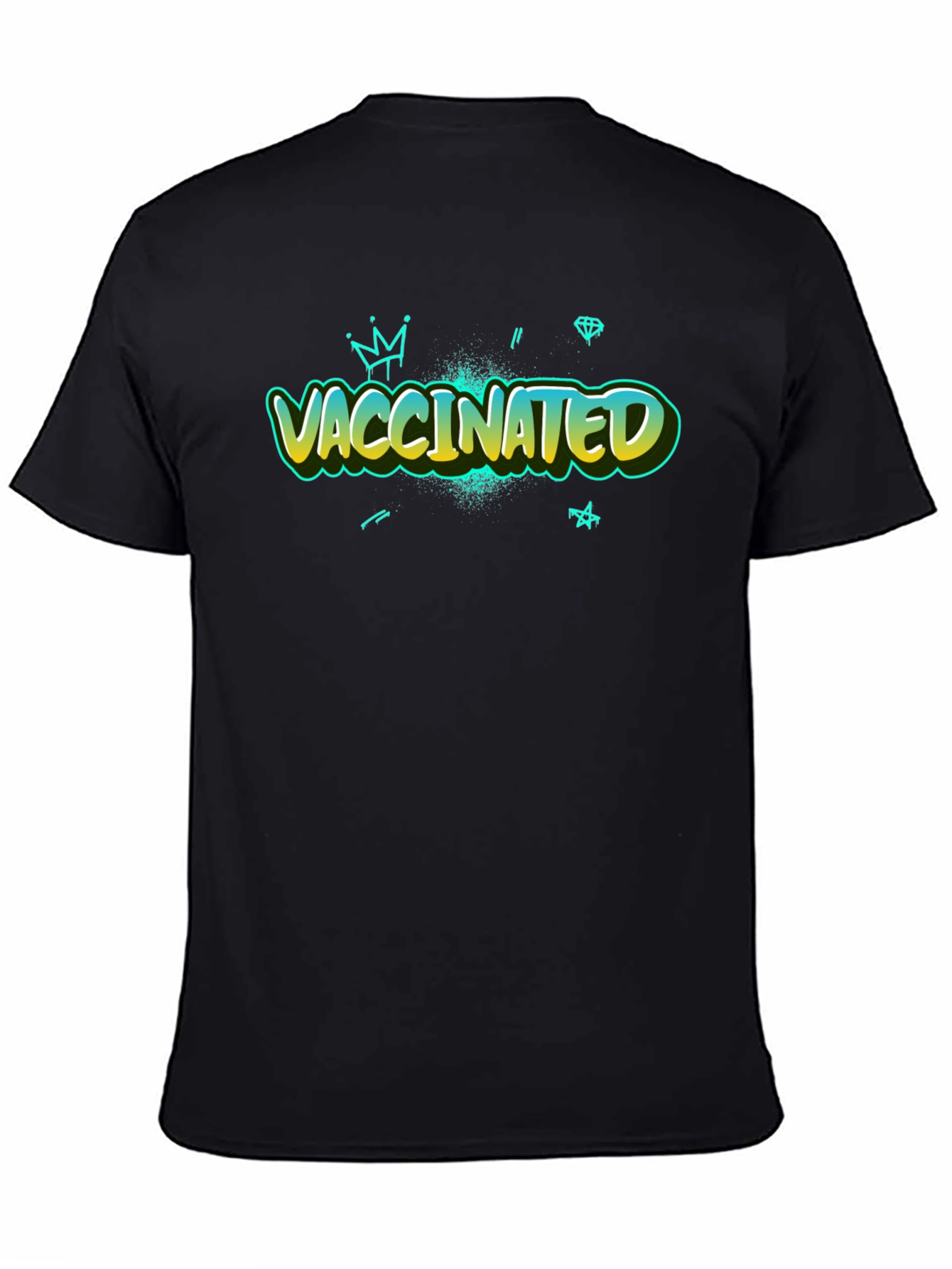 Vaccinated Graphic Tee - Trendy Design