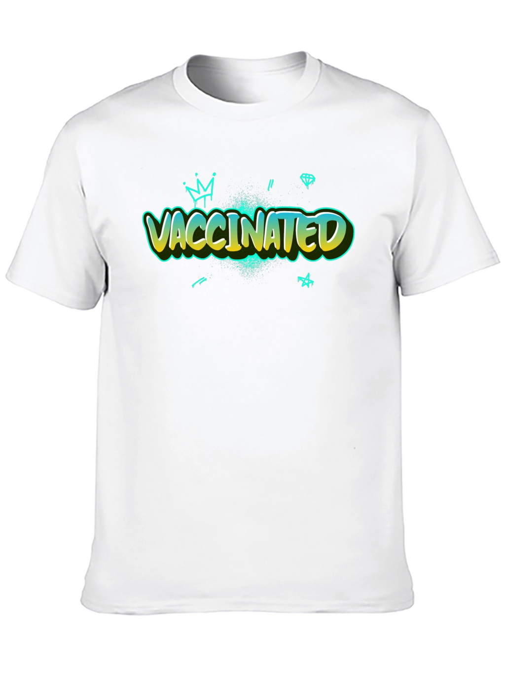 Vaccinated Graphic Tee - Trendy Design