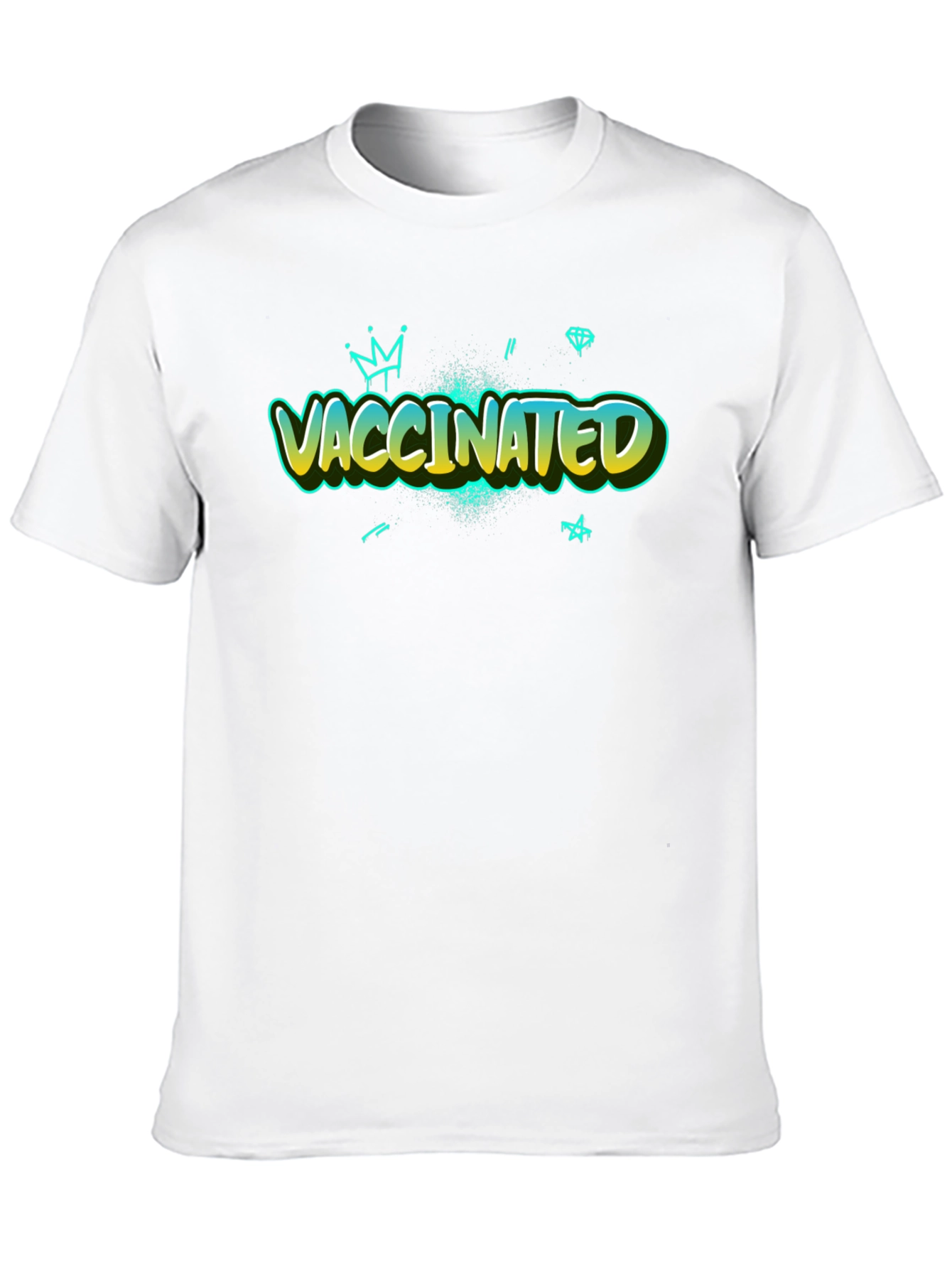 Vaccinated Graphic Tee - Trendy Design