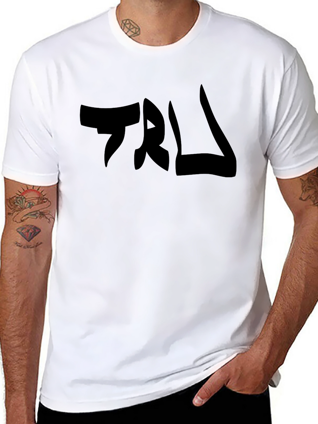 Mens Black TRL Graphic Tee - Casual Style