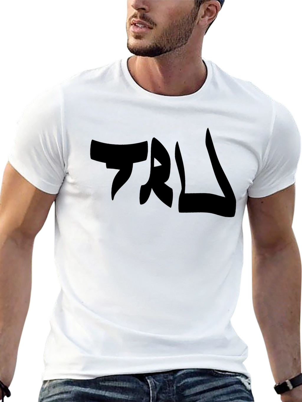 Mens Black TRL Graphic Tee - Casual Style