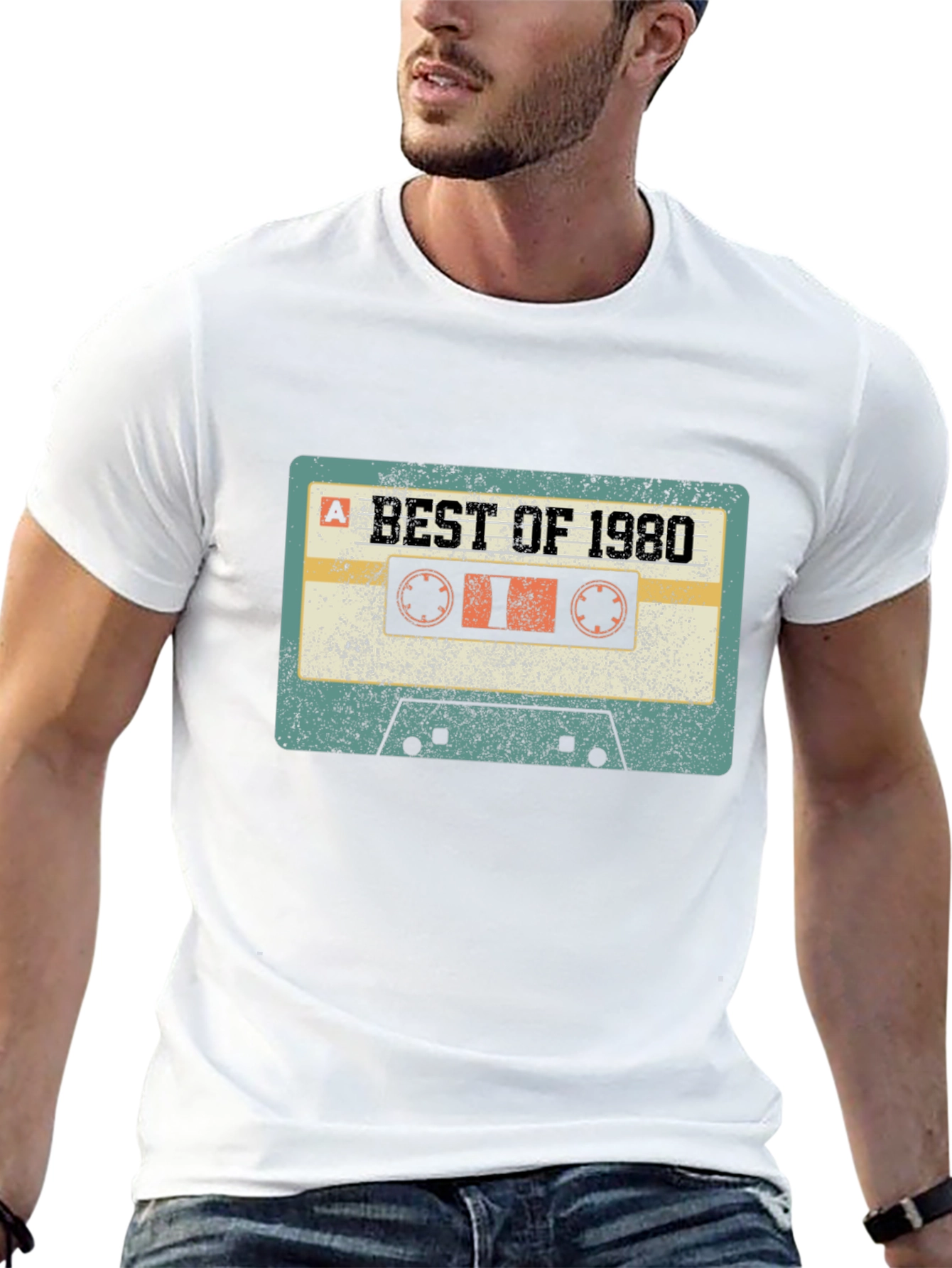 Retro Best of 1980 Cassette Tape Graphic T-Shirt