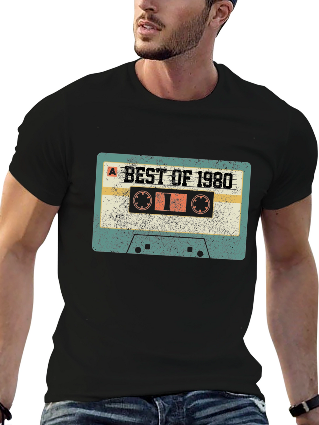Retro Best of 1980 Cassette Tape Graphic T-Shirt