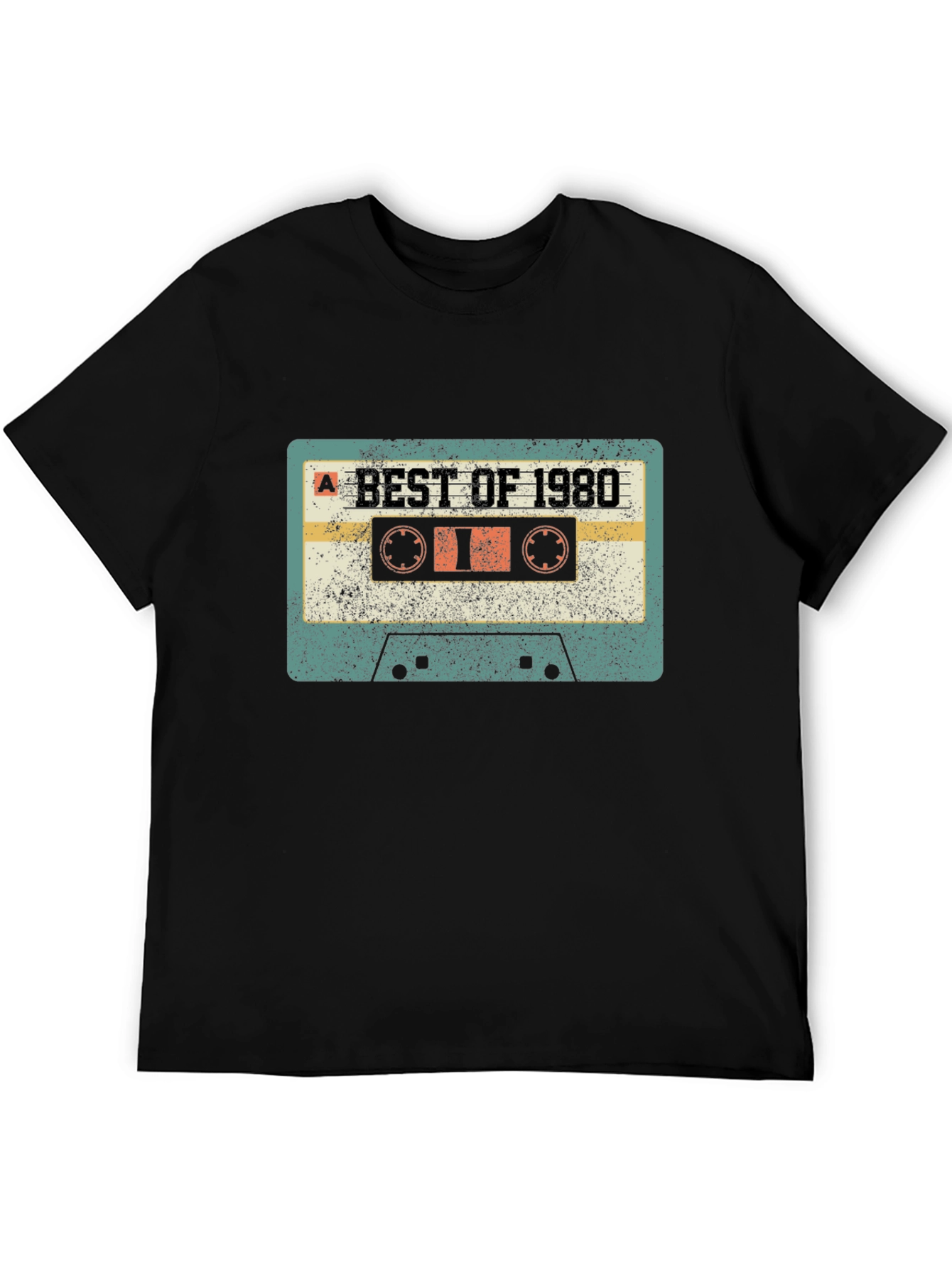 Retro Best of 1980 Cassette Tape Graphic T-Shirt