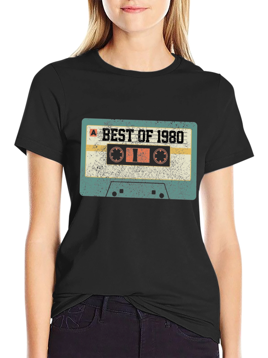 Retro Best of 1980 Cassette Tape Graphic T-Shirt