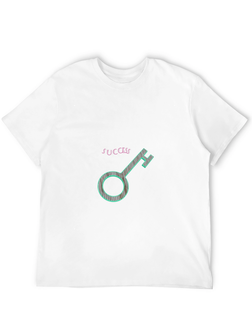 Success Key Graphic Tee - Black Casual T-Shirt
